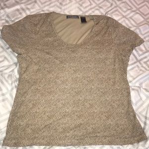 🌸 4x20 🌸LIZ CLAIBORNE ANIMAL PRINT TOP SIZE SZ L